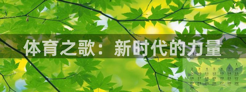 MK体育官网下载平台注册流程图：体育之歌：新时代的力